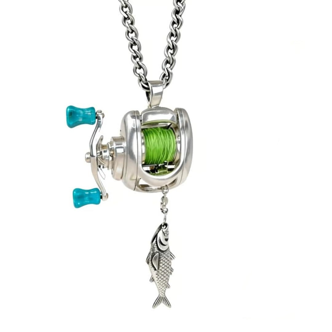 Mini Fishing Reel Jewelry Set