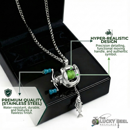Mini Fishing Reel Jewelry Set