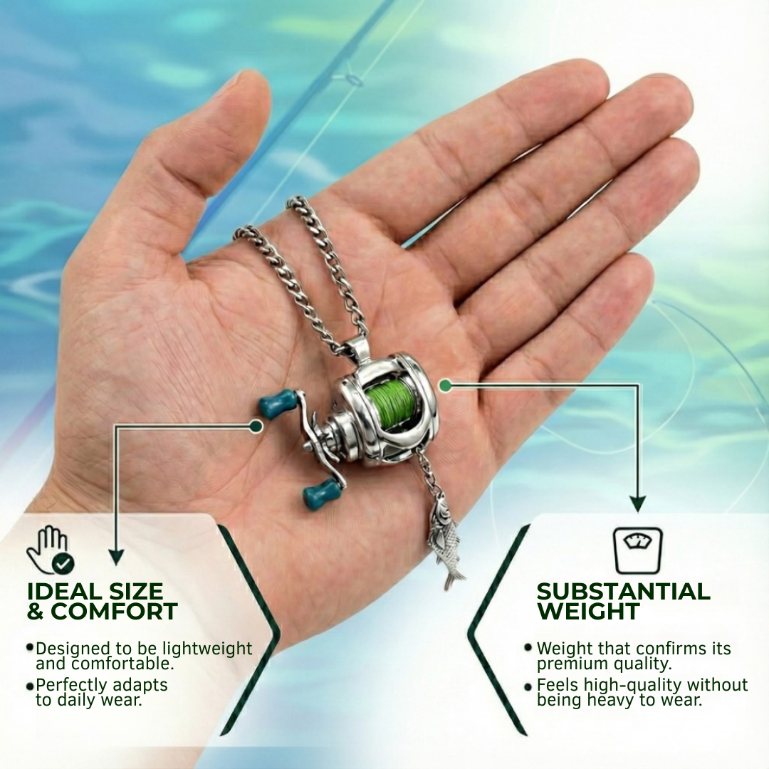 Mini Fishing Reel Jewelry Set